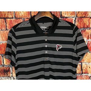 Atlanta Falcons Nike Golf Tour Performance Dri-Fit Polo Shirt Womens Large Black